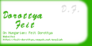 dorottya feit business card